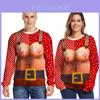 Hässlicher Weihnachts-Pullover Sweatshirt für Damen Herren Xmas Gestrickter Pullover Oberteile Hoodie