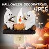 2025 Ghost Campfire Flickering Nightlight Halloween 3D LED Campfire Night Light Gifts Indoor Decorations for Family Friends