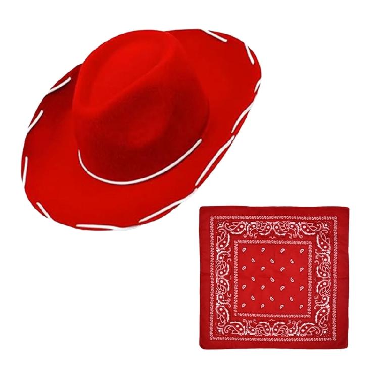 Personalized Trendy Hat Handkerchief Set Artistic Youth Hats Simple Street Hat for Party Costumes and Everyday Styles