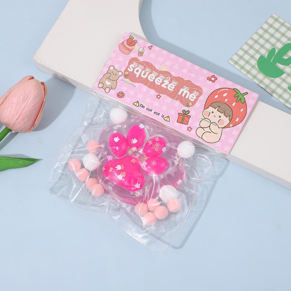 

Пончик в сливочной панировке с рисунком в виде кошачьих когтей — вдохновленный музыкой и медленный отскок, стиль Сяохуншу. 7cm, transparent розовый