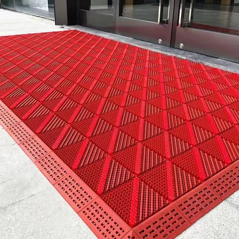 Interlocking Non-Slip Outdoor Entrance Mat for Commercial Use