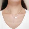 Avle Korean 925 Sterling Silver Naughty Kitten Diamond Necklace YSCN232