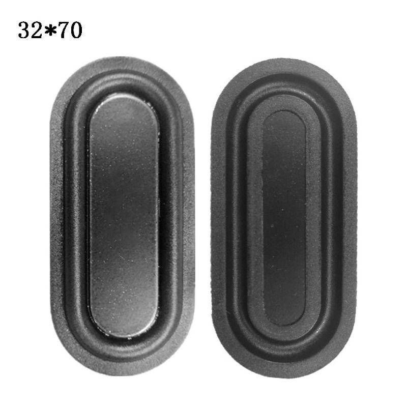 2pieces Black Vibration Plate High Sensitivity and Resolution Passive Radiators DIY Bass Speaker Loudspeaker Vibrating