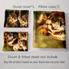 Lion family portrait. Bedding Duvet cover sets Duvet covers Pillowcases gifts (1 * Duvet Cover 2 * Pillowcases, without duvet insert)