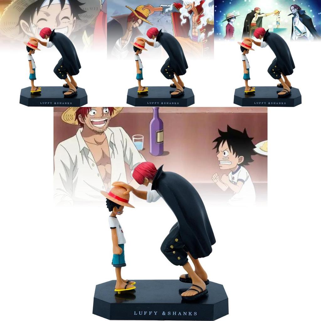 Vibrant Luffy And Shanks Pvc Model For Home Decor And Anime Collector Displays