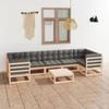 Day and Night - Day and Night Garden Furniture 8 Pieces and Cushions Solid Pine Wood