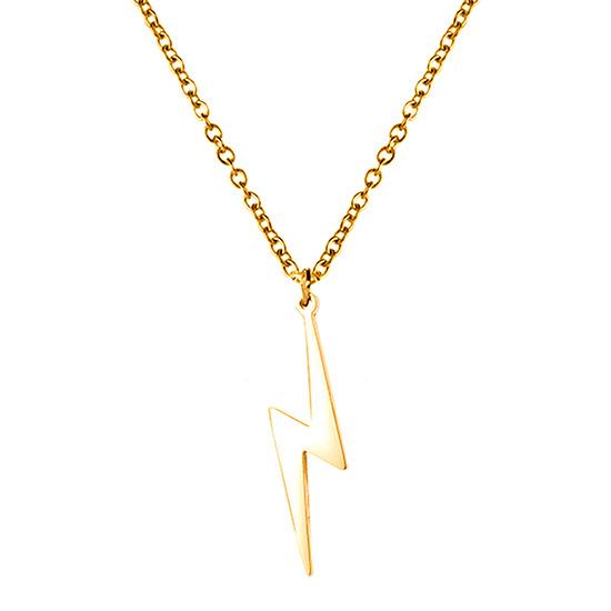 

Ожерелье «Молния», ожерелье «Будь бесстрашным», ожерелье «Будь храбрым», вдохновляющие ожерелья для женщин, ожерелье с подвеской «Сила», поощрительные подарки золотой