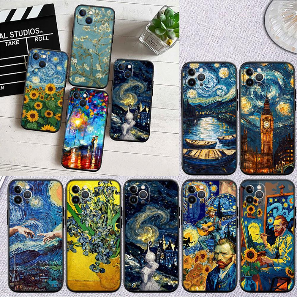 PP59 Starry Night Van Gogh Painting Phone Case for Xiaomi Poco C40 C50 C51 C55 C65 C71 C75 F3 F5 F6 F7 M2 M3 Pro Ultra