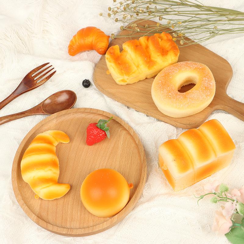 1Pc Simulation Pu Bread Toast Donuts Slow Rising Squeeze Stress Relief Toys