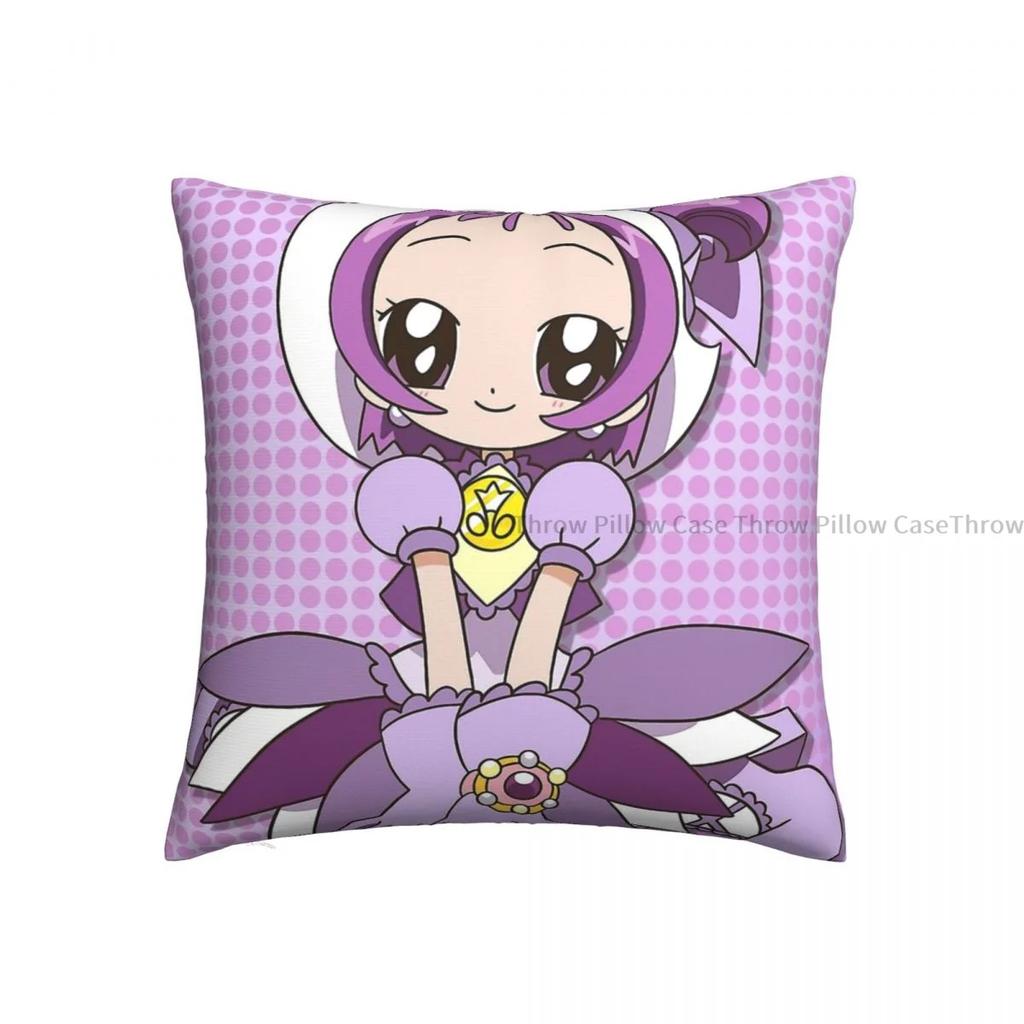 Ellie Polyester Cushion Cover Magical DoReMi Anime Sofa Office Decorative Reusable Hug Pillowcase