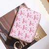 Cute Bow Print PU Leather Card Holder Multiple Slots Secure Zipper Coin Purse Small Wallet for Weekend Trips