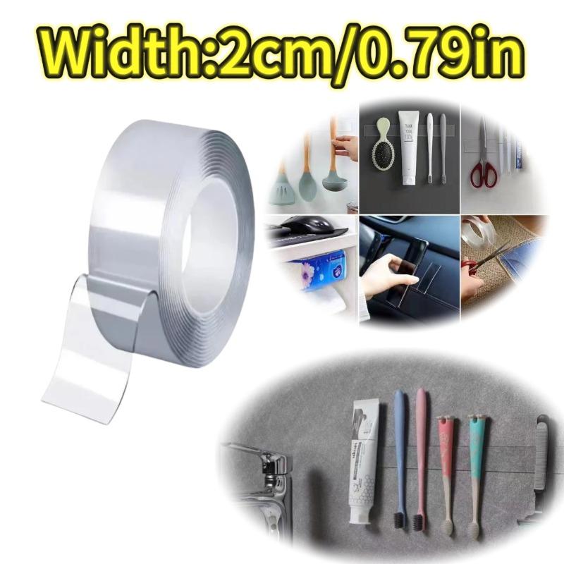 Нано Двусторонняя Клейкая Лента Сильная Высокая Вязкость Прозрачная Утолщенная Водонепроницаемая и Бесследная Акриловая Лента Предметы Домашнего Обихода Length 1meters