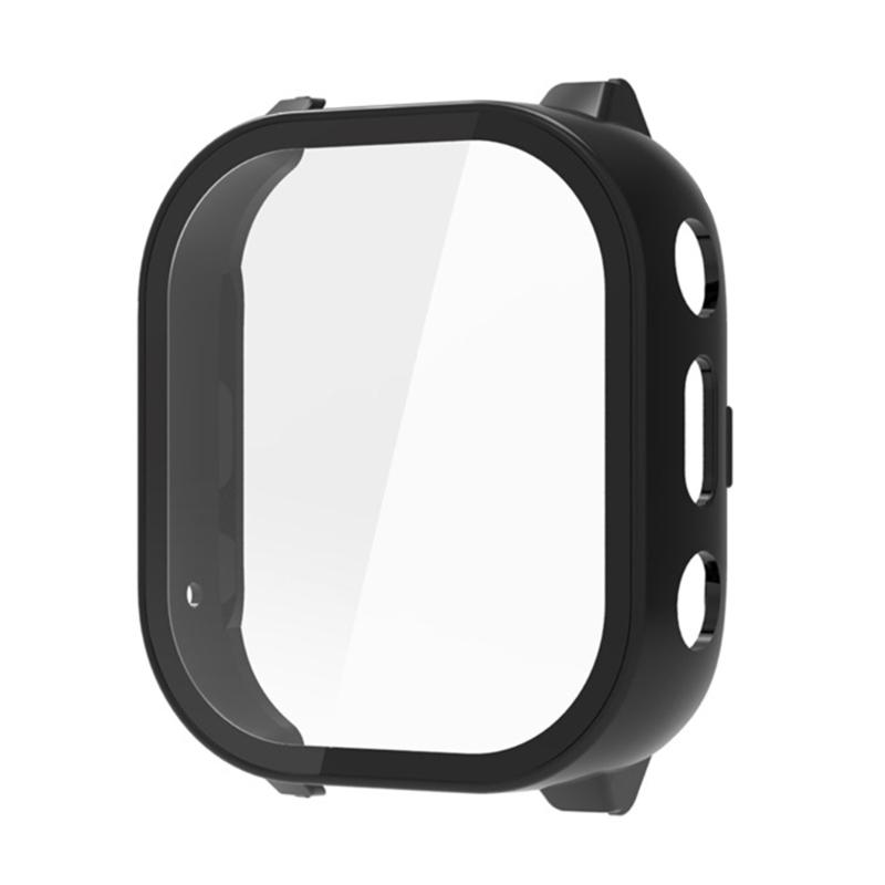 Full Coverage Smartwatch Integrated Tempered Glass PC Screen Protector Hard Sleeve Case Indoor Outdoor Use for JrTrack 3