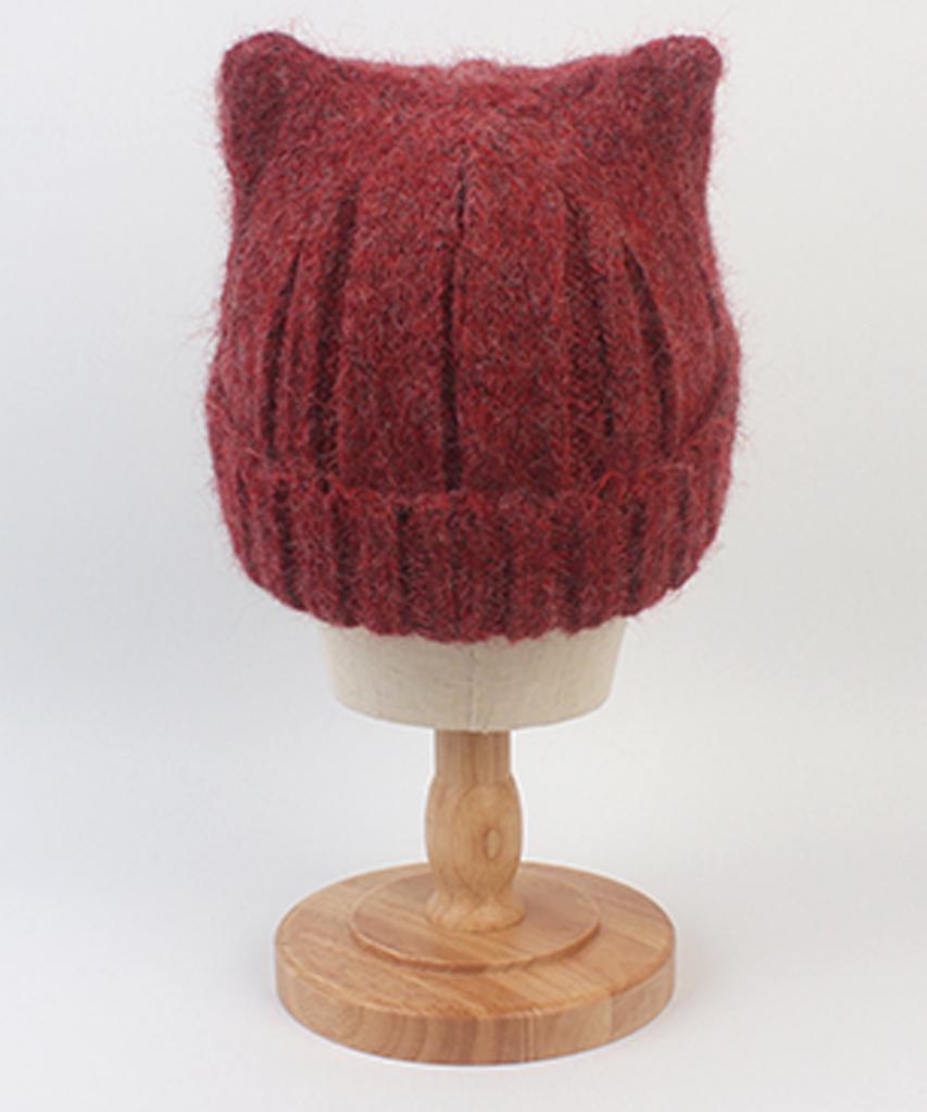Yunibeosyeolkemiseuteuli Wool Cat Red Beanie Cat Beanie