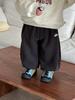 Children's hooded sweater thickened sweatpants new winter children's clothing baby winter clothing boys fleece suit