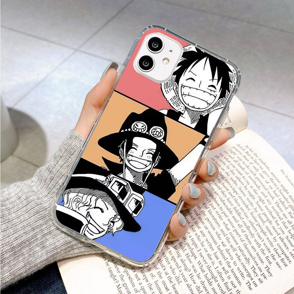 Case for Samsung A04 A14 A23 A34 A54 M23 M33 M52 M53 Realme 10 9 C30S C35 C55 VIVO Y02S Y21 Y51 X80 Pro Transparent Cover WI48 One Piece Brother