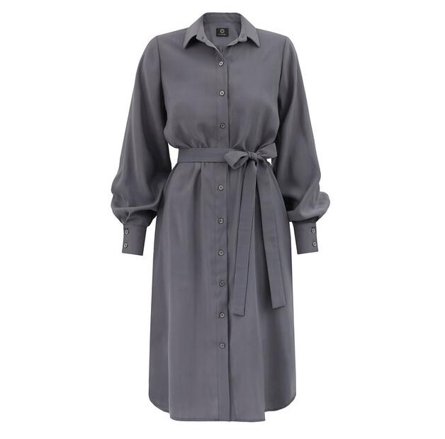 Entelier Shirt Midi Dress