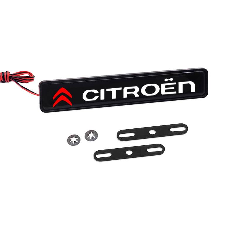 Dekorativní světlo na auto LED Přední mřížka kapoty Znak Odznak Dekorace Pro Citroen C1 C2 C3 C4 C5 C6 C5X E-C4 C-Crosser C4 Cactus