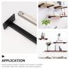 Stainless Steel Floating Shelves Brackets Heavy Duty Wall Mount Support for Kitchen Bathroom Bedroom Decorative Shelf Hardware