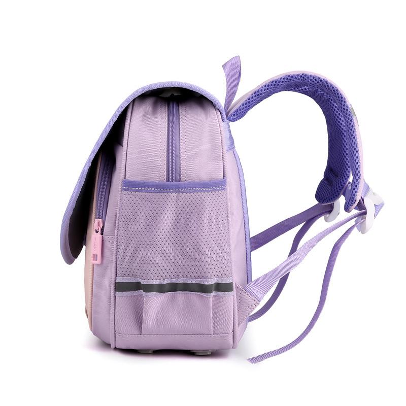 Mochila escolar primaria para hombres y mujeres, mochila horizontal con tapa, ligera, de gran capacidad, para niños