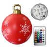 60cm Christmas Tree Hanging Ornament PVC Glow Outdoor Toy Ball Home Garden Christmas Inflatable Ball New Year Party Decoration