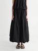 Kaie Bubble Hem Flare Long Banded Skirt