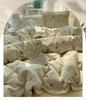G5Z Ruffle Edge Washed Cotton 4-Piece Duvet Cover Set - Super Soft for Dorms & All Seasons