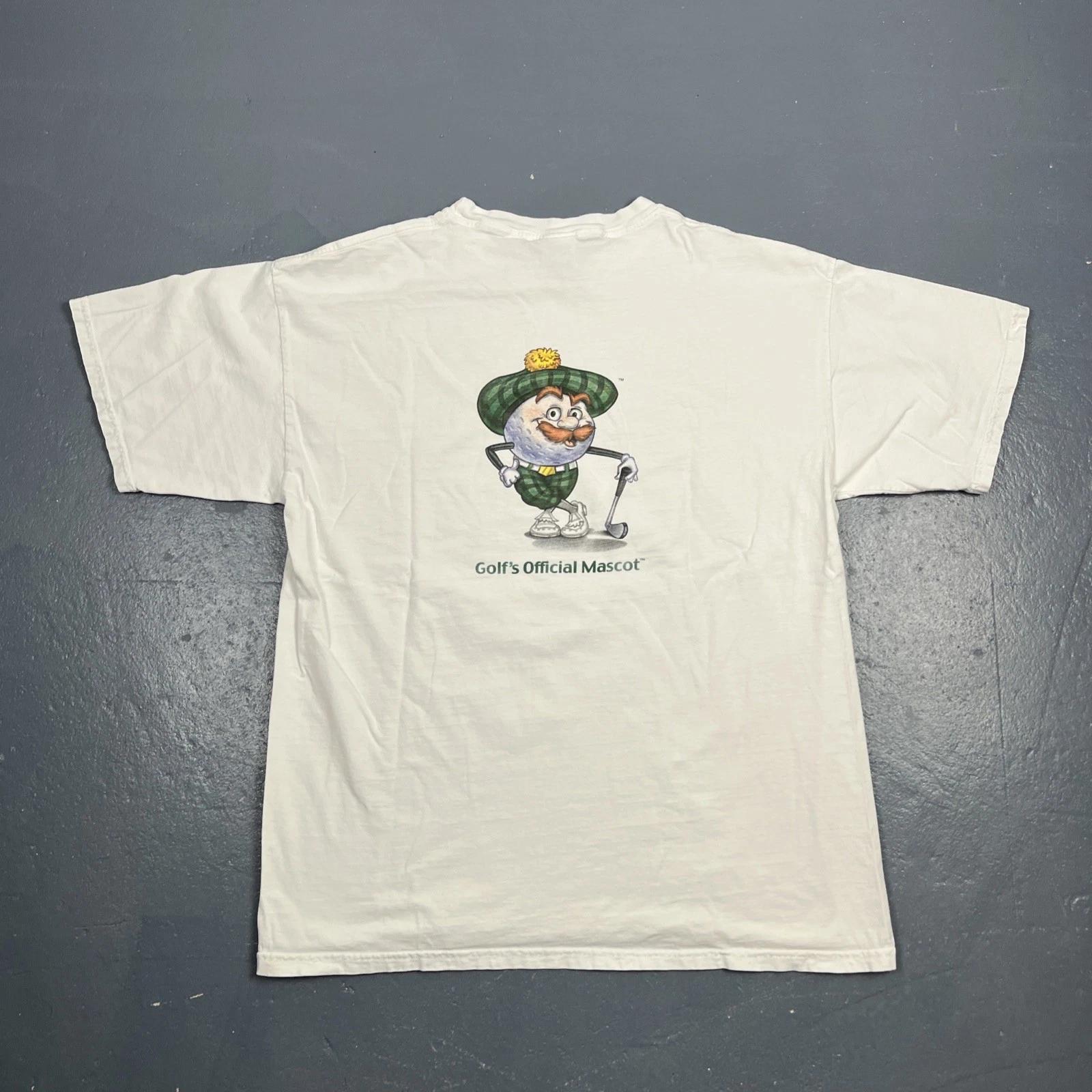 

Vintage 90s Golf’s Official Mascot Tshirt White Dbl Sided XL Casual Sports Humor 3XL