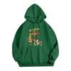 Ladies' Christmas Style Printed Hoodie With Wool And Pockets For Women