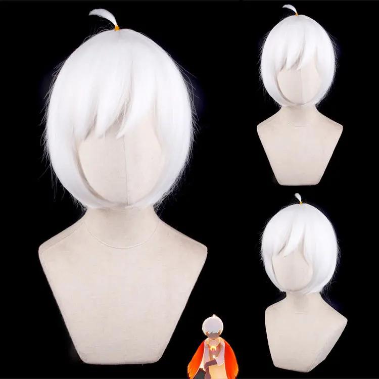 Sky Light Awaits Parrucca Personaggio Anime Cartone Animato Cosplay Lolita Capelli Bianchi Figli della Luce Daleth Costume di Halloween