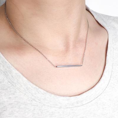 One-line Pendant Necklace Cold Style Fashionable Temperament Versatile Collarbone Chain Simple Niche