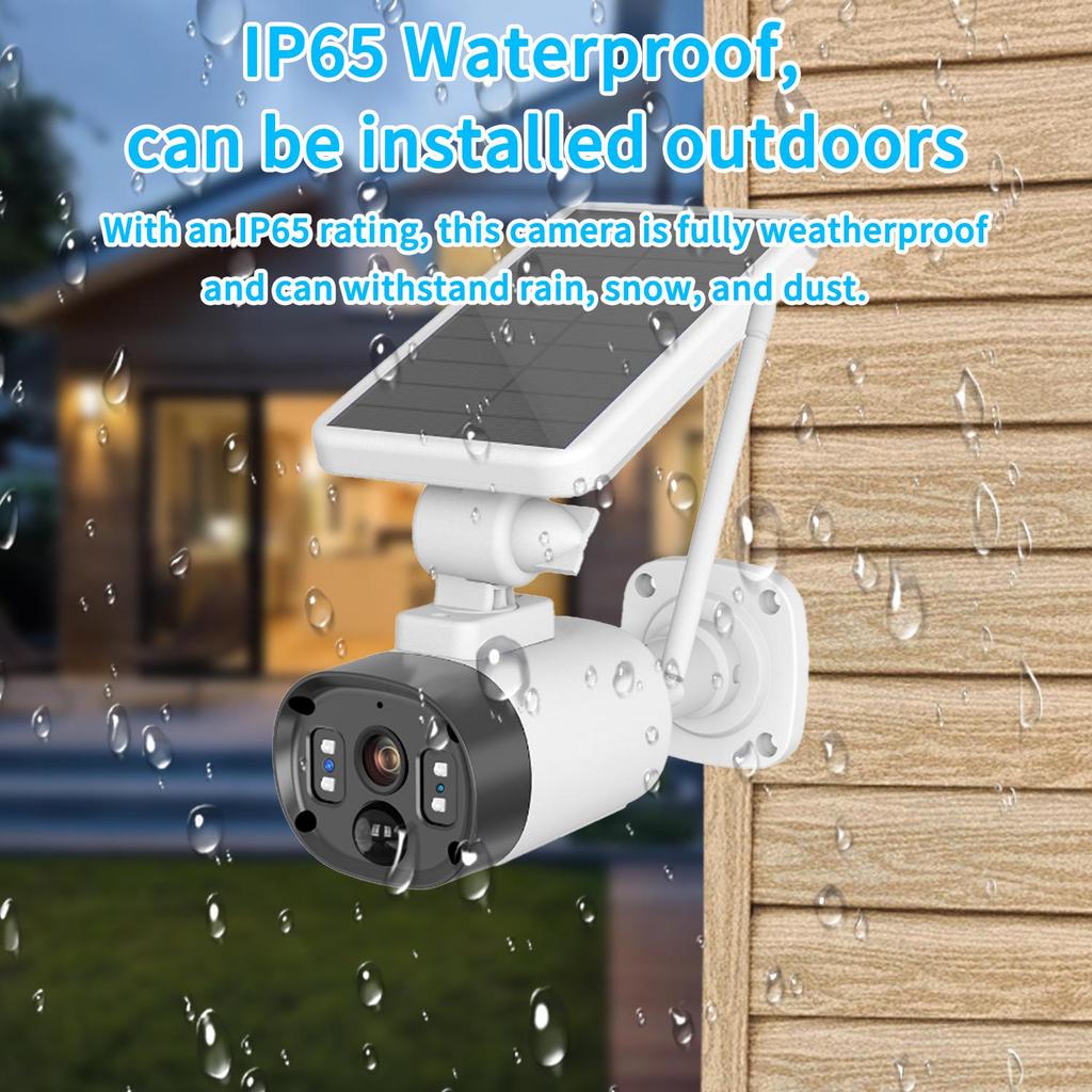 Ultra HD Solar-Powered Wireless Outdoor Surveillance Camera