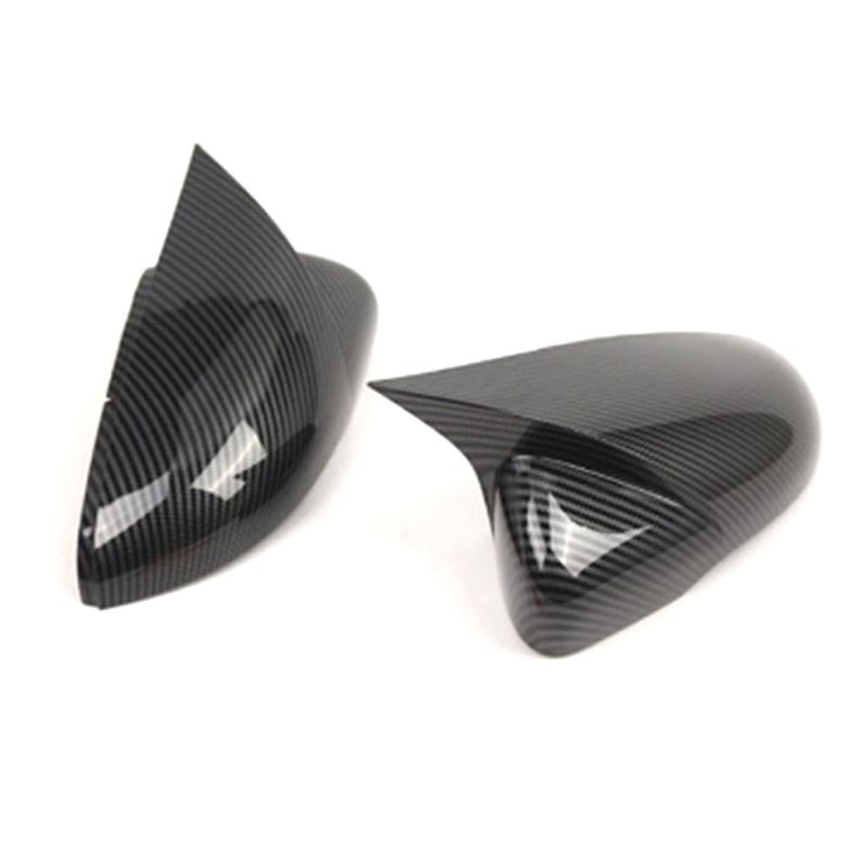 Authentic Rearview Mirror Cover Cap 5G0857538 OX Horn Rearview For VW Golf 7 5G0857537 Carbon Fiber Color