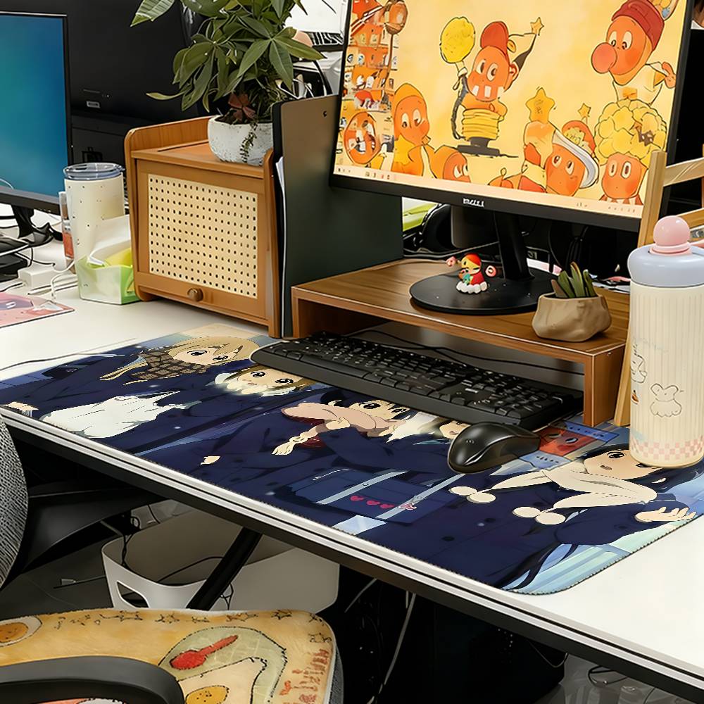 Anime K-ON Mouse Pad Computer Mat Deskpad Laptop Keyboard Mat Office Large Landscape Mousepad