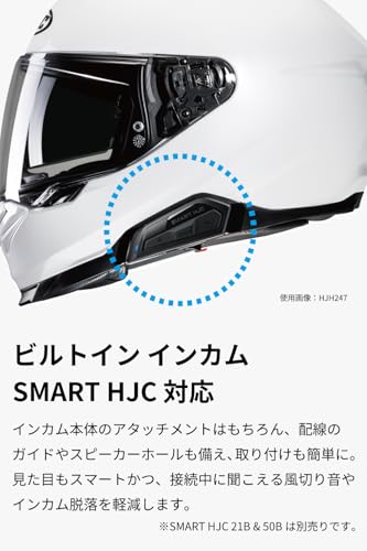 HJC HELMETS Motorcycle Full-Face Helmet with Built-in Sun Visor, Ventilation, and Built-in Intercom Compatible, Smart HJC i71, Taurus, HJH264 RED (MC1