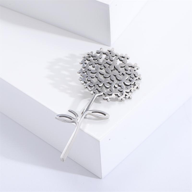 Fashionable Sophisticated Dandelions Lapel Pin with Dripping Oil Designs Contrast Accessory for Party Supplies Costumes