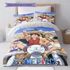 One Piece Luffy Chibi Style Bedding Set Anime Duvet Cover Polyester Soft Comforter Bedroom Set -QJY
