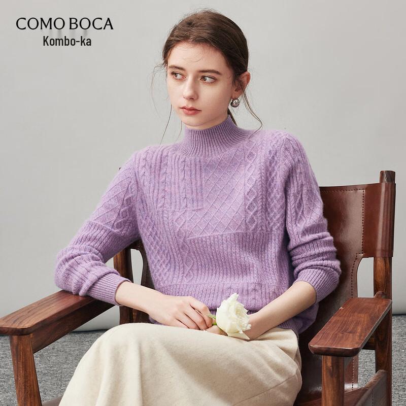 

Comon Boca Women s 100% Cashmere Half-High Collar Sweater S