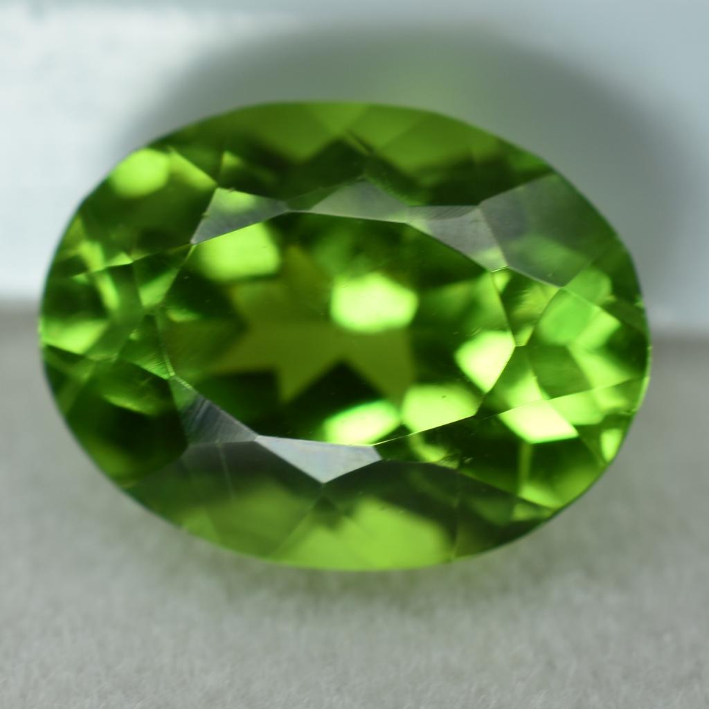 Natural Green Amazing Peridot Oval Cut 9.10 Ct   Rare Loose Gemstone