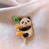 1Pc Cute Panda Brooch Chinese Trendy Versatile Personalized Jewelry Accessories Fashion Party Accessories Gifts Good Luck