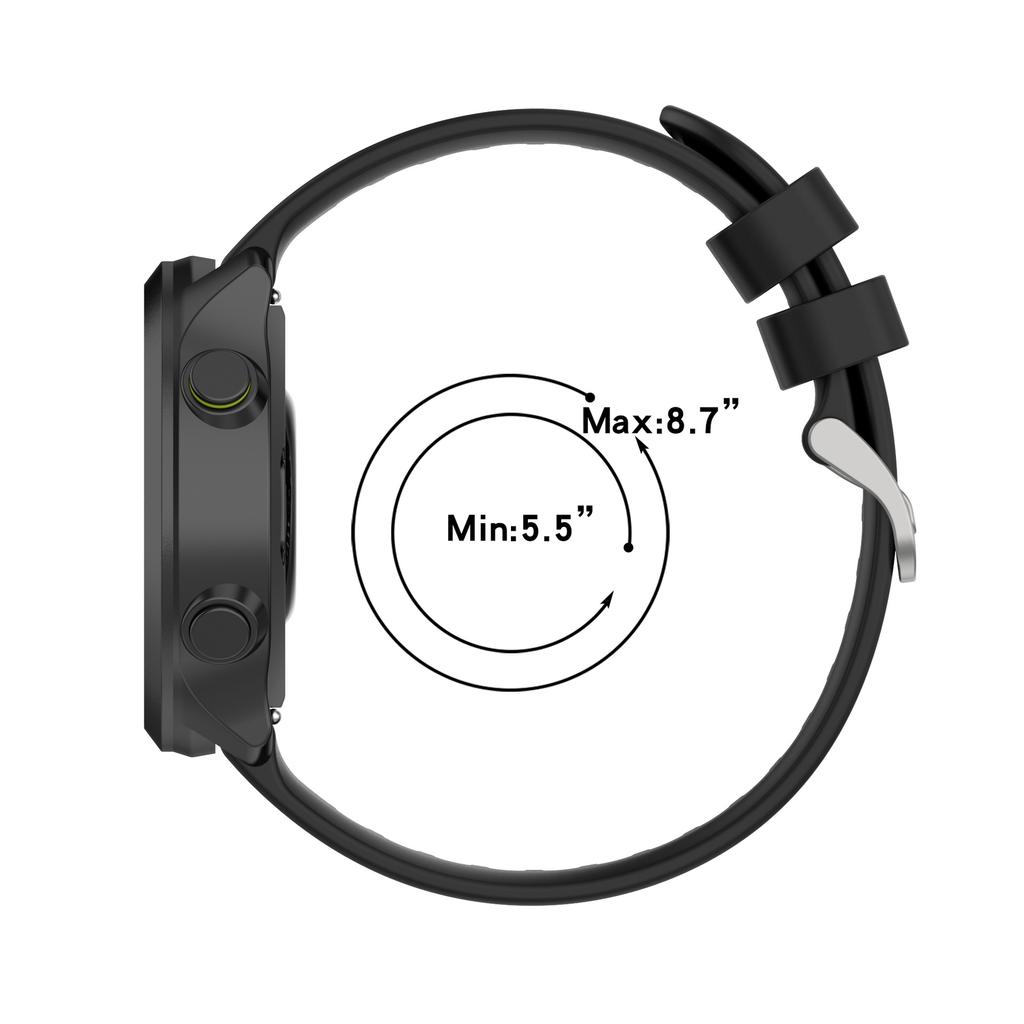 20mm Official Style Strap For Garmin Forerunner 55 158 Wristband Forerunner 245 645 Music Quick Release Silicone Bands Bracelet