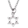 Collana Ciondolo Nodo Celtico Triquetra Stella di Davide Pendente Gioielli Vintage Boho Catena 43cm