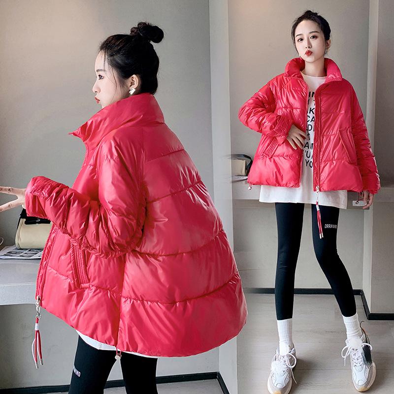 

Осень/зима женская однотонная модная свободная повседневная теплая короткая женская куртка с подкладкой