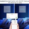 Moes WiFi RF433 Wall Touch Switch No Neutral Wire Needed Wireless Smart Life/Tuya  App Relay Status