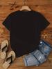 Unisex Crew Neck Shortsleeve Tshirt Coffee Letter Graphic Print Casual Top For Spring Summer Daily Tee Tops