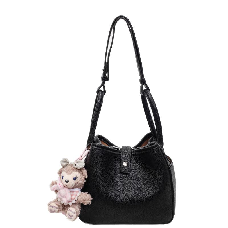 New Versatile Small Square Bag Women's Bag Shoulder Bag Solid Color Messenger Bag