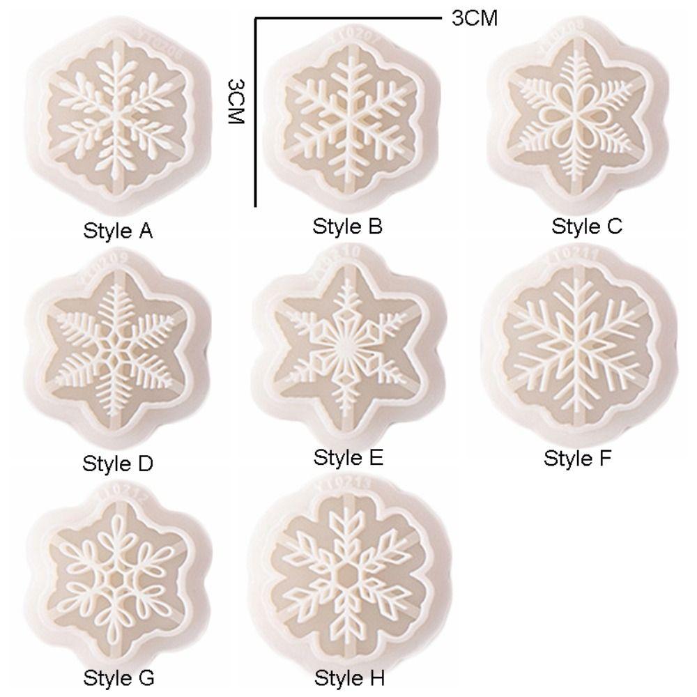 Embossed Mold Snowflake Polymer Clay Cutter Mold Handmade Cutting Die  Jewelry Making