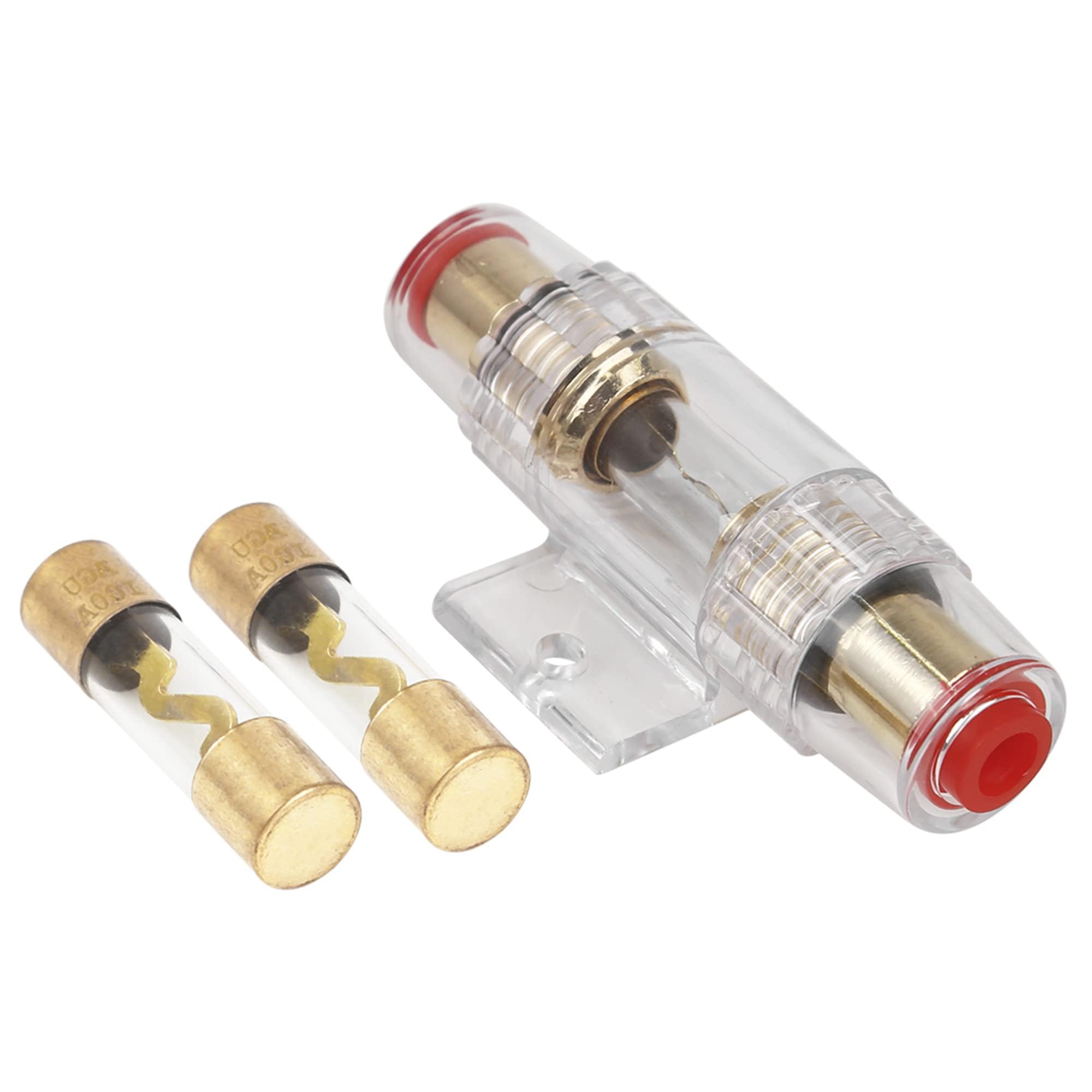 

Emsoulnioi Fuse Holder Car Fuse Electrical Protection Video Stereo Fuse Holder 100A 4/6/8-AWG 100A