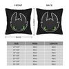 Toothless  HTTYD Toothless Throw Pillow Cover Polyester Decorative Pillow Vintage Cushion Covers
