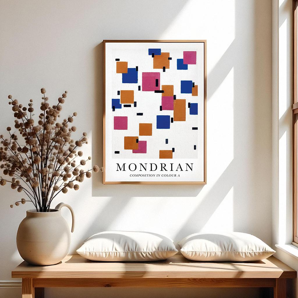Plakat mondrian obrazy